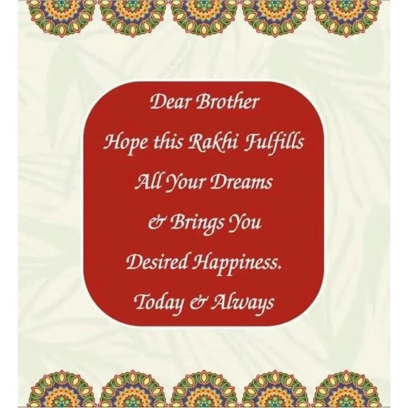 ❤️Men Gold Ventures Greeting  Thread Gifts for Indian Rakhi Raksha Bandhan - Picture 8 of 8